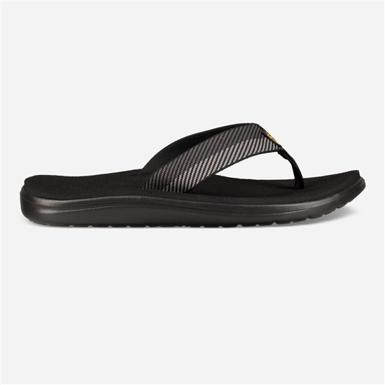 Black / Grey Men's Teva Voya Flip Flops | GZF-248953