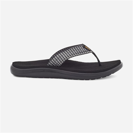 Black / Grey Women's Teva Voya Flip Flops | DPX-463985