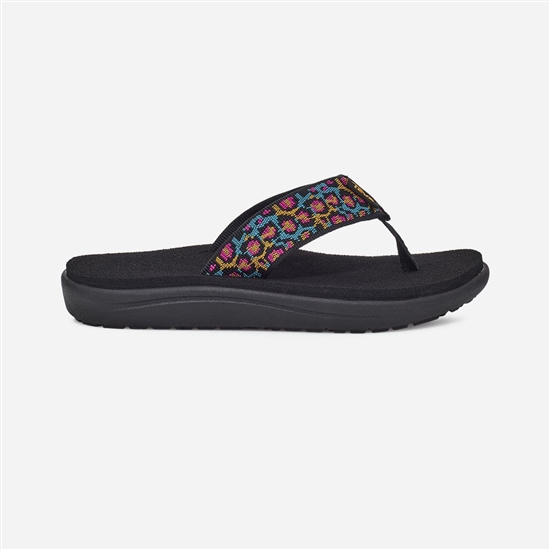 Black Kids' Teva Voya Flip Flip Flops | KZA-159867