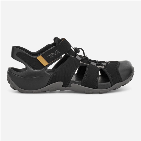 Black Men's Teva Flintwood Sandals | SAK-940527