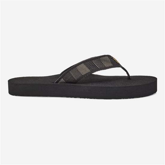 Black / White Men's Teva Original Mush Flip Flops | MLH-025437