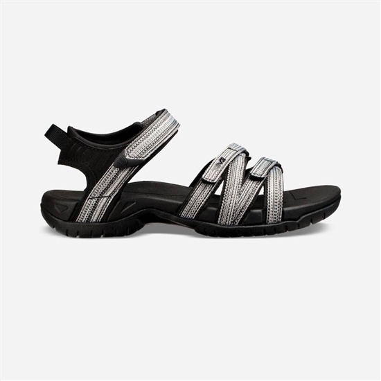 Black / White Women's Teva Tirra Sandals | JPA-837169