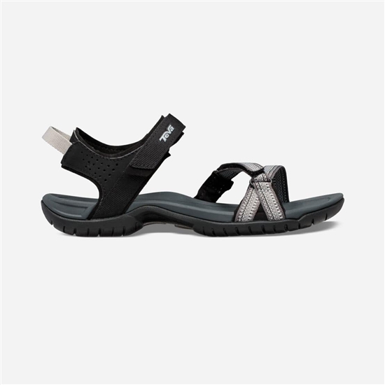 Black / White Women's Teva Verra Sandals | JOF-716034