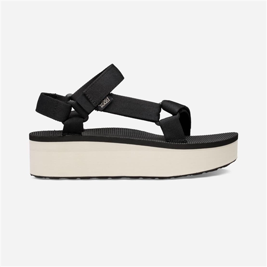 Black Women's Teva Flatform Universal Flatforms | ZEP-761028