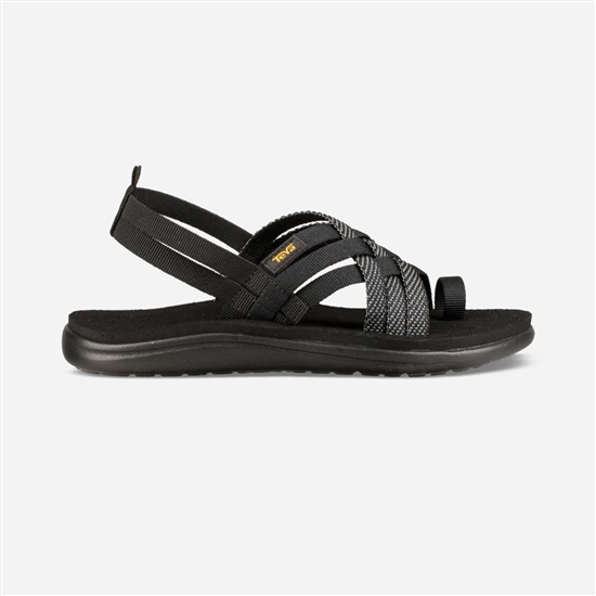 Black Women's Teva Voya Strappy Sandals | OGV-250943