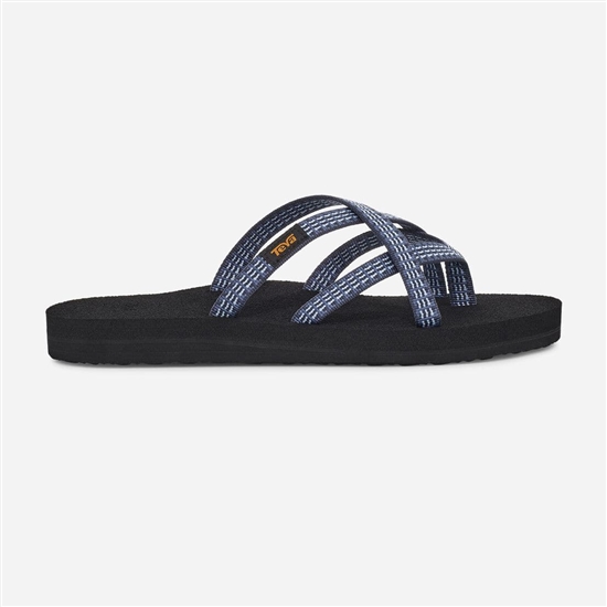 Blue / Black Women's Teva Olowahu Flip Flops | BAD-374052