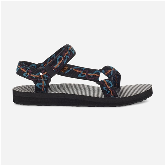 Blue / Orange / Black Women's Teva Original Universal Sandals | MQT-687590