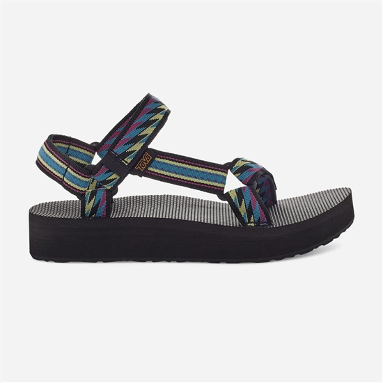 Blue / Purple / Green Women's Teva Midform Universal Flatforms | UHR-586394