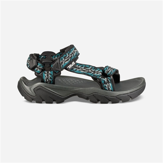 Blue / White / Black Women's Teva Terra Fi 5 Universal Sandals | YPB-604285