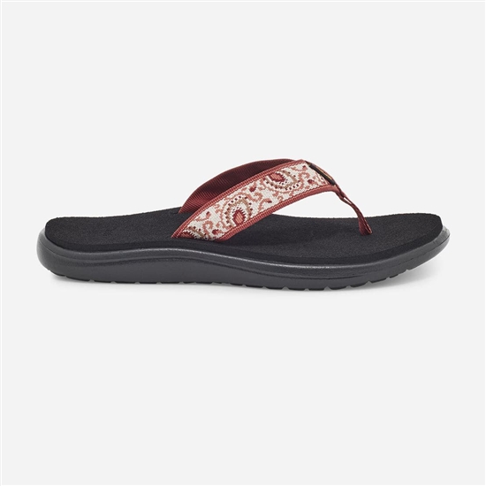 Brick Red Women's Teva Voya Flip Flops | NHS-260714