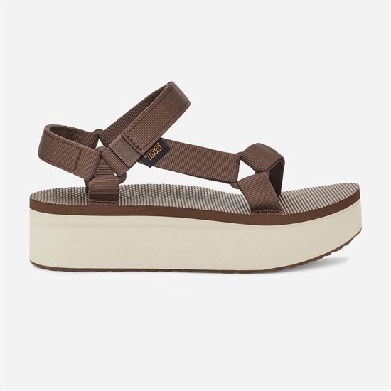 Dark Brown Women's Teva Flatform Universal Flatforms | RIS-830567