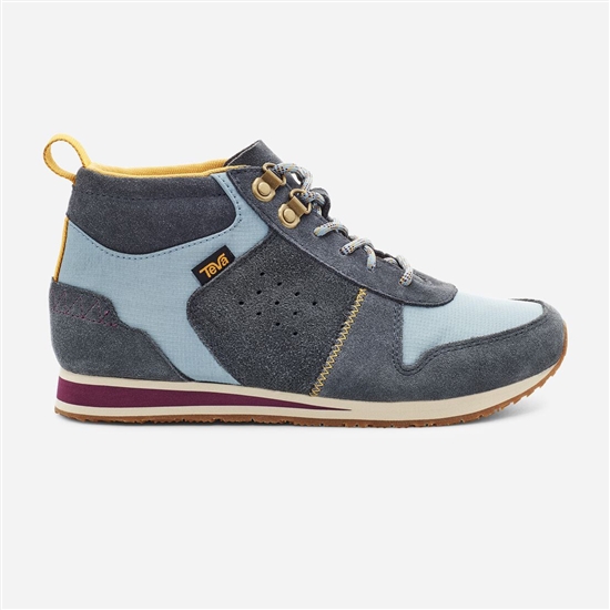 Dark Grey / Blue Women's Teva Highside '84 Mid Sneakers | MKH-394567