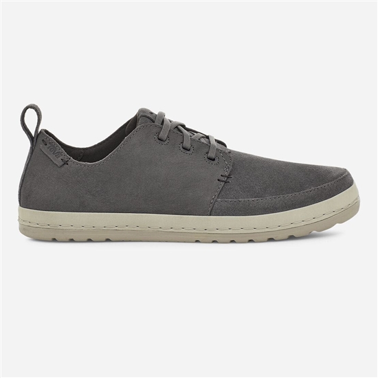 Dark Grey Men's Teva Canyon Life Leather Sneakers | BDZ-135682