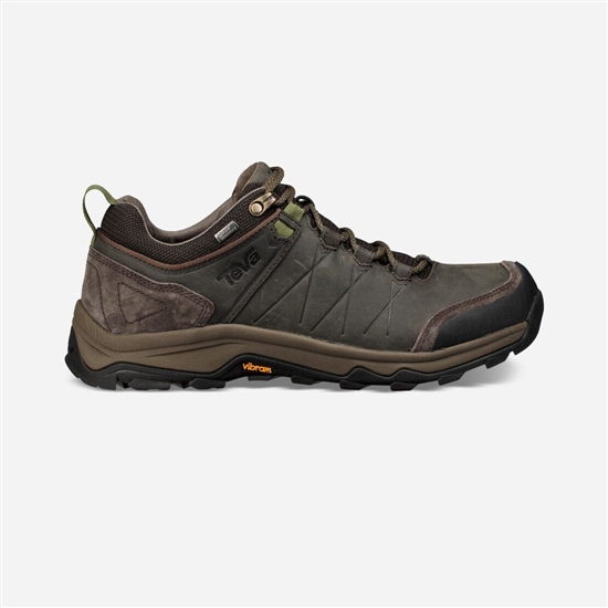 Dark Olive / Brown Men's Teva Arrowood Riva Waterproof Hiking Boots | KTH-870962