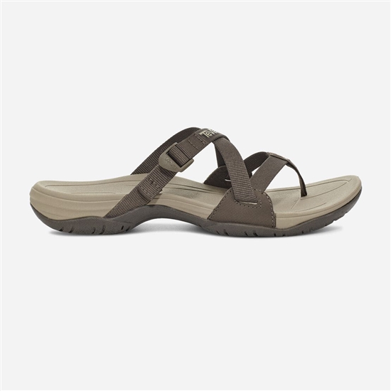 Dark Olive Women's Teva Ascona Flip Flops | AZS-160782