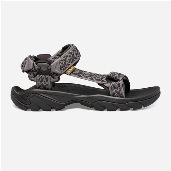 Grey / Black Men's Teva Terra Fi 5 Universal Sandals | PAN-043891