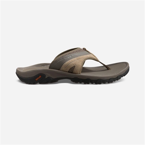 Khaki Men's Teva Pajaro Flip Flops | ACN-218543