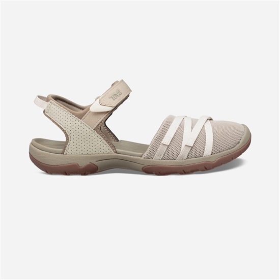 Khaki / White Women's Teva Tirra Ct Sandals | FTM-184623