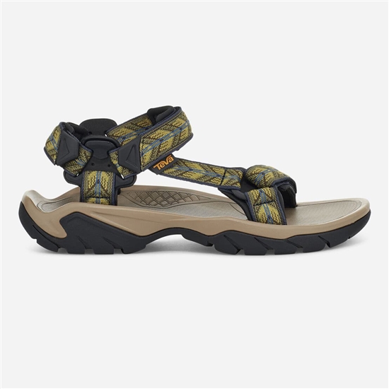 Khaki / Yellow Men's Teva Terra Fi 5 Universal Sandals | WDI-976345