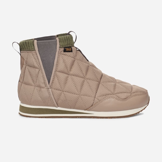 Macaroon / Olive Women's Teva Reember Mid Slip On | FXE-520731