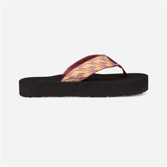 Orange / Yellow Women's Teva Original Mush Flip Flops | LGV-145890