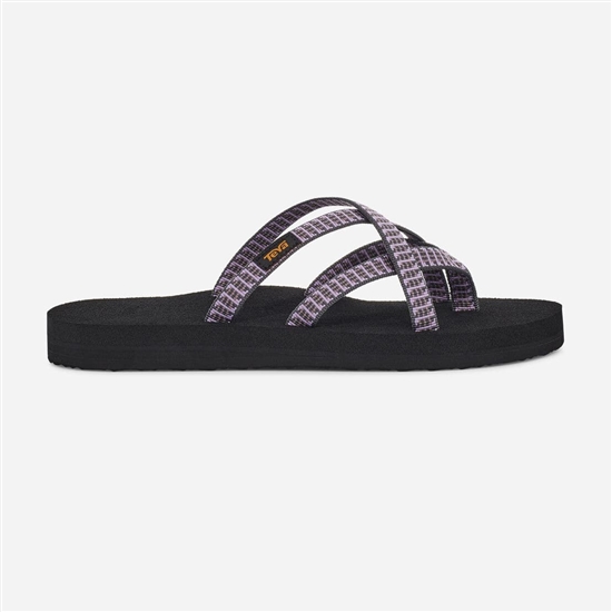 Purple / Black Women's Teva Olowahu Flip Flops | TNM-051682