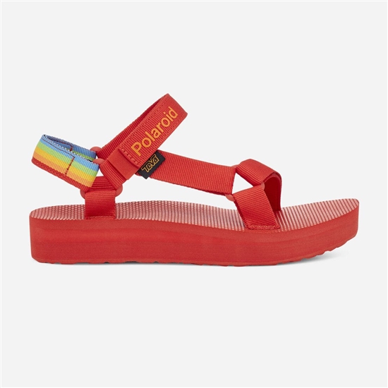 Red Men's Teva Midform Universal - Polaroid Sandals | KMI-064532