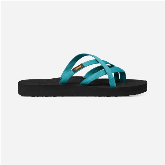 Turquoise Women's Teva Olowahu Flip Flops | FRX-962735