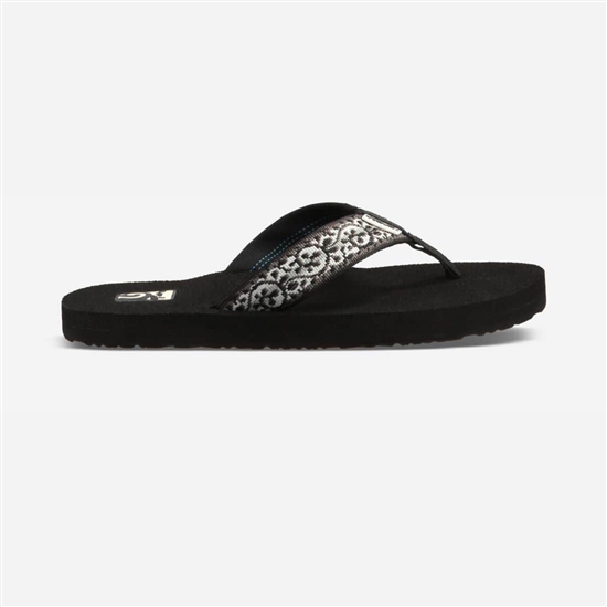 White / Black Women's Teva Mush Ii Flip Flops | WZN-908675