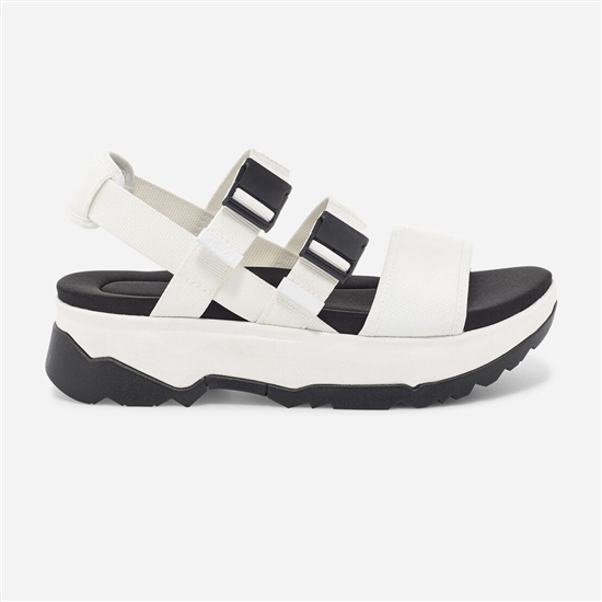 White Women's Teva Jadito Slingback Flatforms | LMV-057268