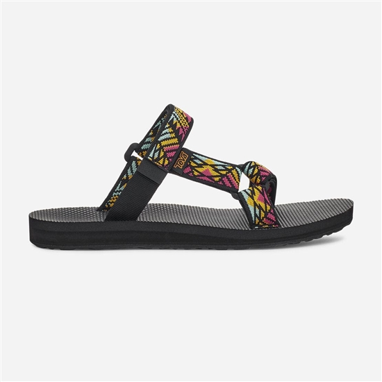 Yellow / Pink / Black Women's Teva Universal Slide Sandals | BSO-682579